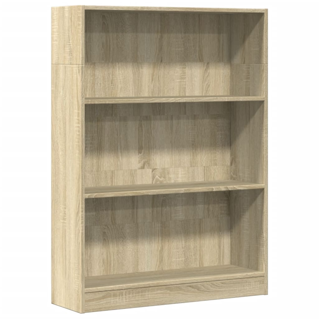 Bibliotecă, stejar sonoma, 80x24x109 cm, lemn prelucrat