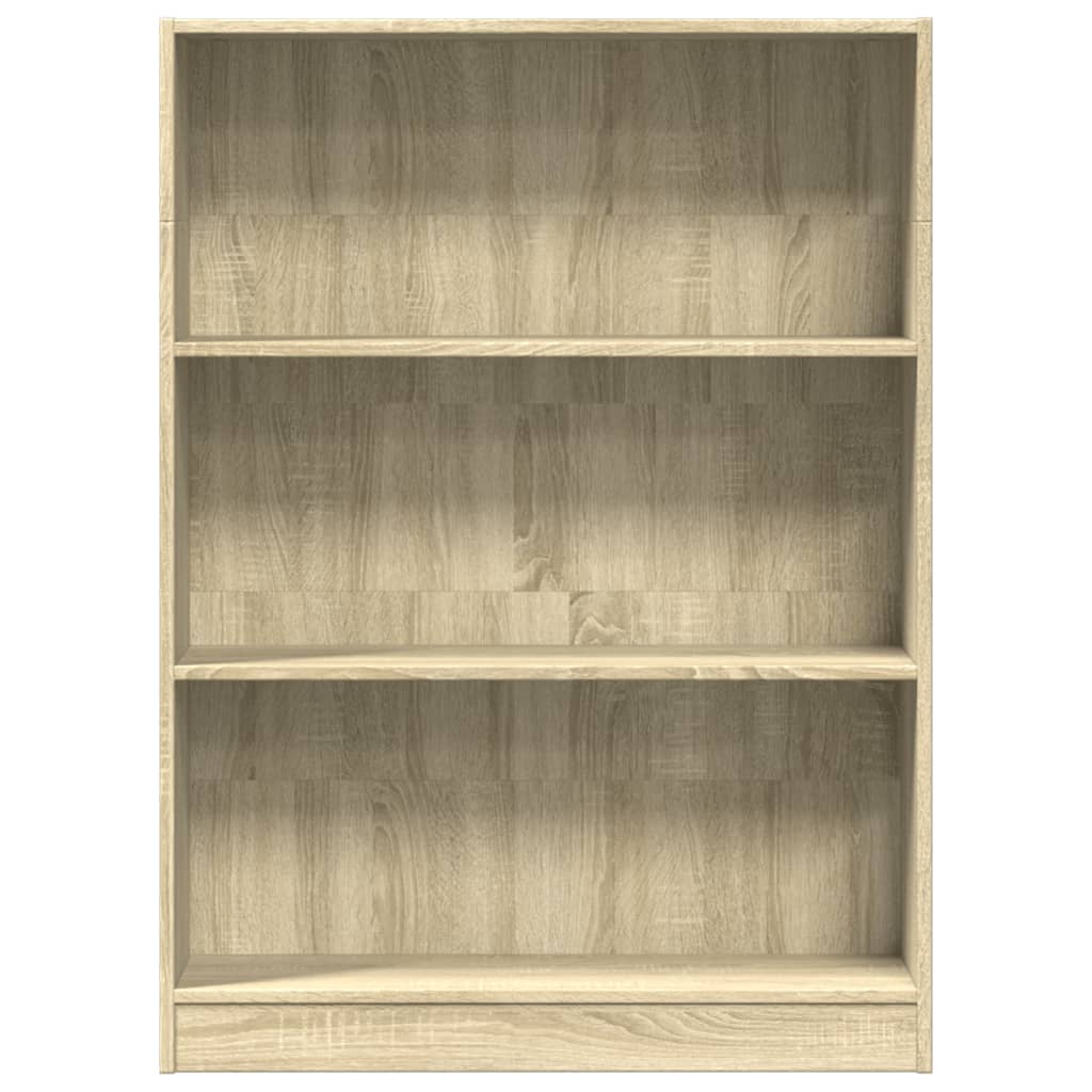 Bibliotecă, stejar sonoma, 80x24x109 cm, lemn prelucrat