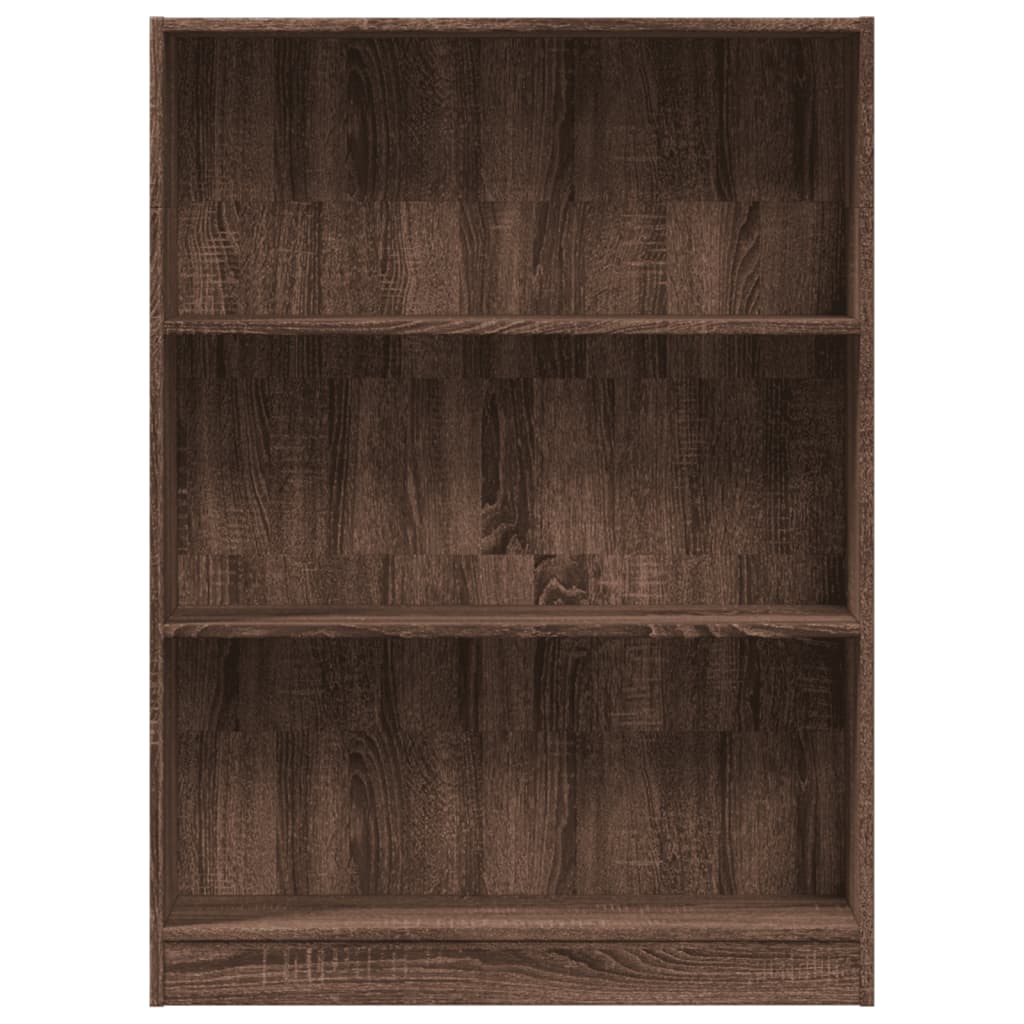 Bibliotecă, stejar maro, 80x24x109 cm, lemn prelucrat