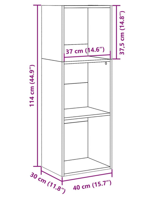 Încărcați imaginea în vizualizatorul Galerie, Bibliotecă, stejar sonoma, 40x30x114 cm, lemn prelucrat
