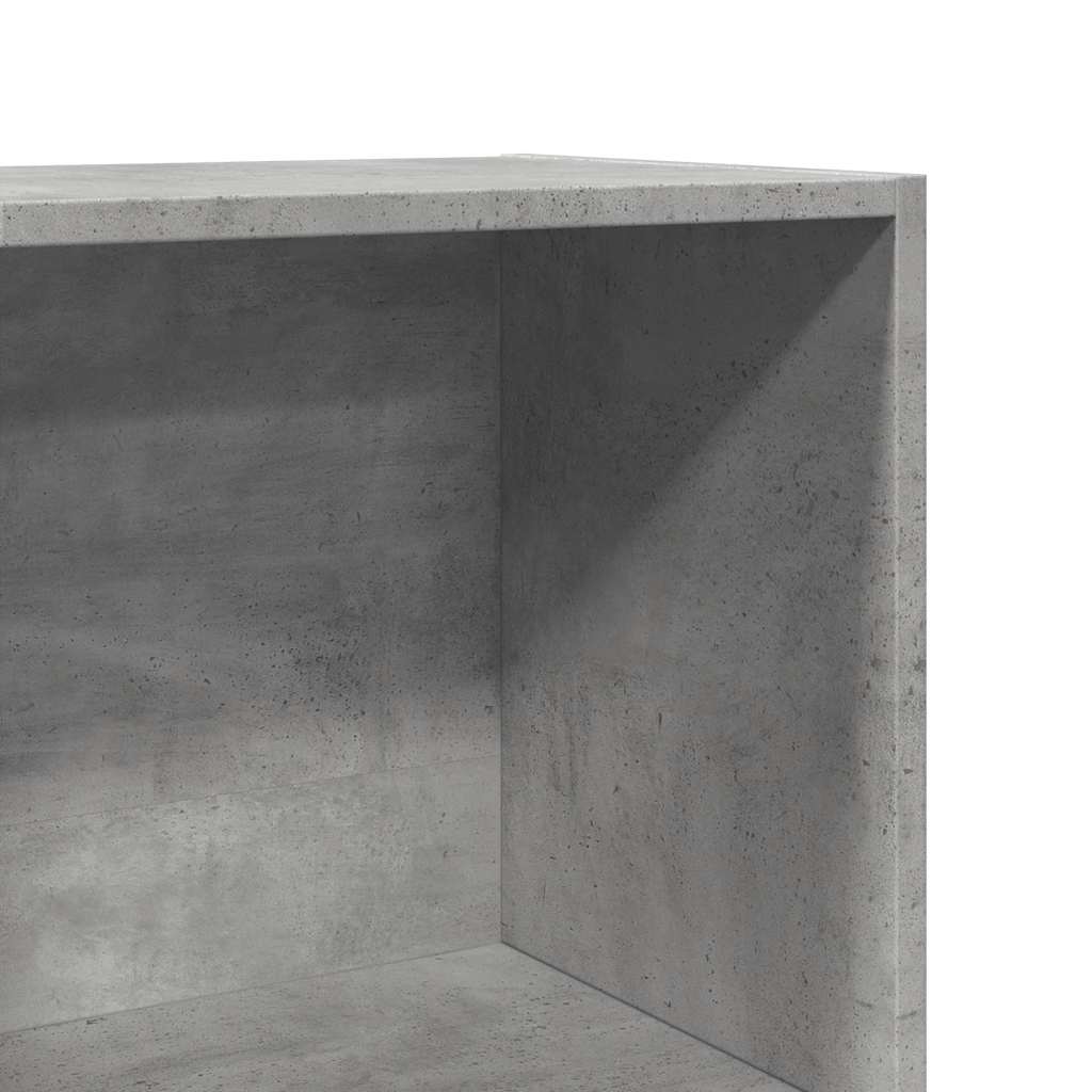 Bibliotecă, gri beton, 60x30x114 cm, lemn prelucrat