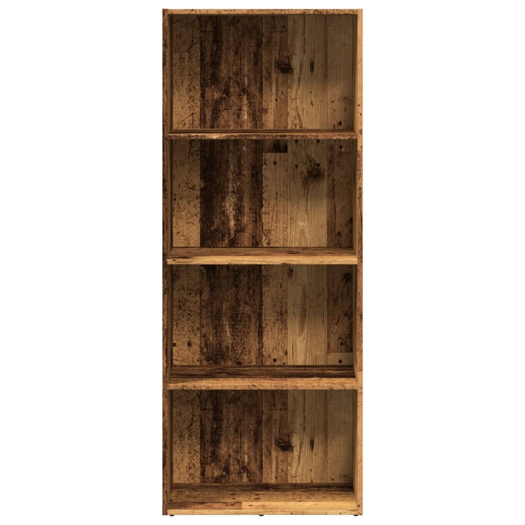 Bibliotecă, lemn vechi, 60x30x152 cm, lemn prelucrat