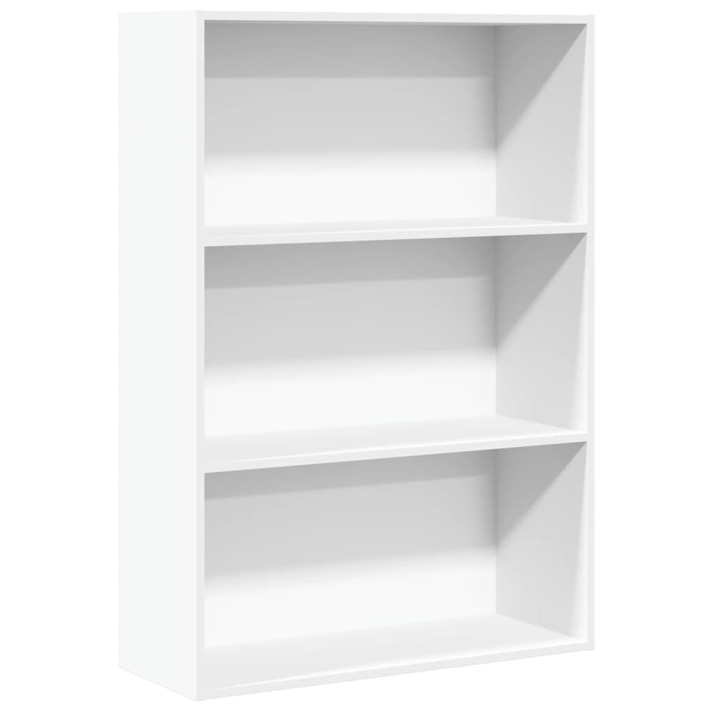 Bibliotecă, alb, 80x30x114 cm, lemn prelucrat