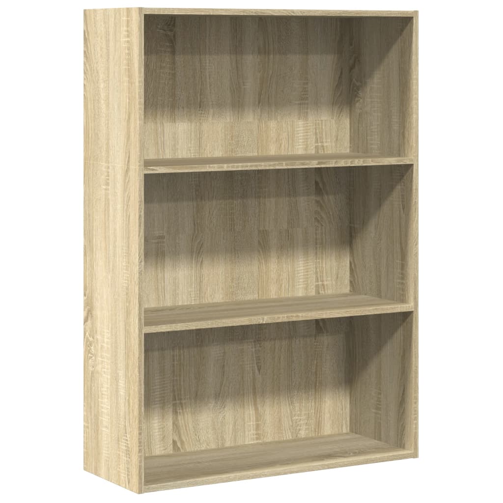 Bibliotecă, stejar sonoma, 80x30x114 cm, lemn prelucrat