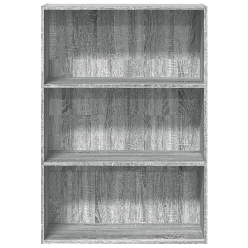 Bibliotecă, gri sonoma, 80x30x114 cm, lemn prelucrat