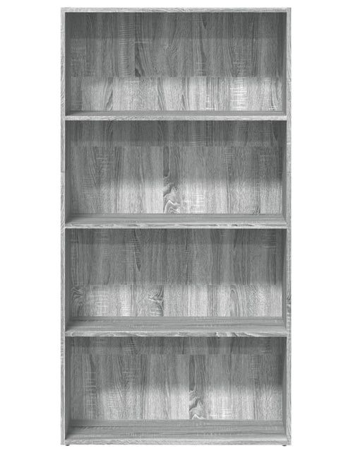 Încărcați imaginea în vizualizatorul Galerie, Bibliotecă, gri sonoma, 80x30x152 cm, lemn prelucrat
