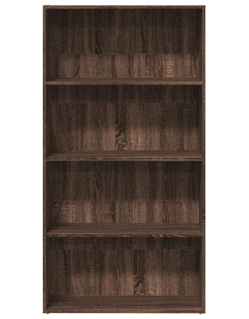 Загрузите изображение в средство просмотра галереи, Bibliotecă, stejar maro, 80x30x152 cm, lemn prelucrat
