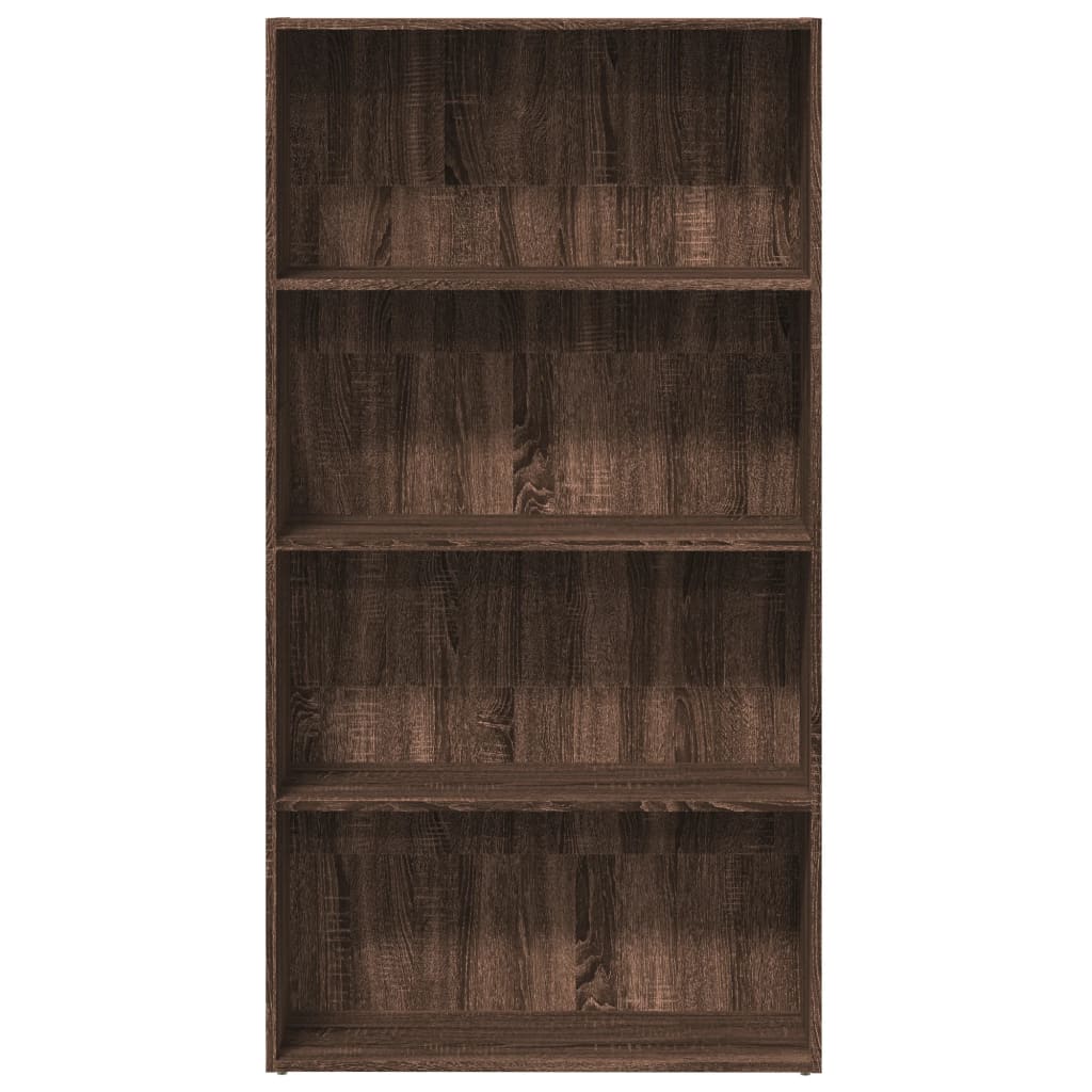 Bibliotecă, stejar maro, 80x30x152 cm, lemn prelucrat