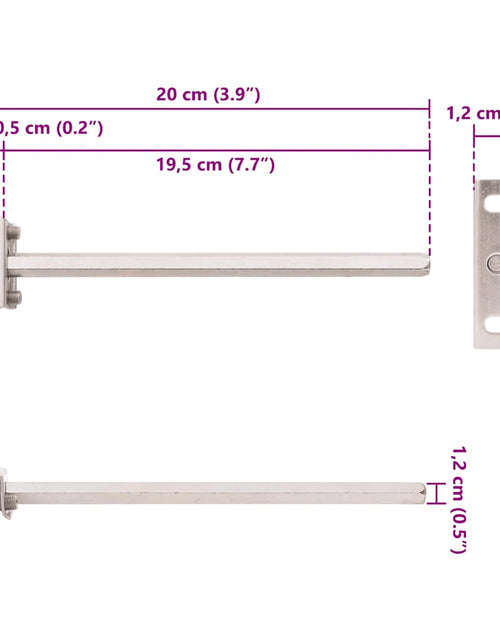 Încărcați imaginea în vizualizatorul Galerie, Suporturi pentru rafturi plutitoare 12buc Oțel carbon invizibil
