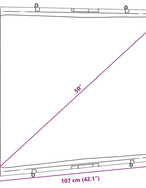 Загрузите изображение в средство просмотра галереи, Ecran de proiecție suspendat pe perete 50 inch 4:3
