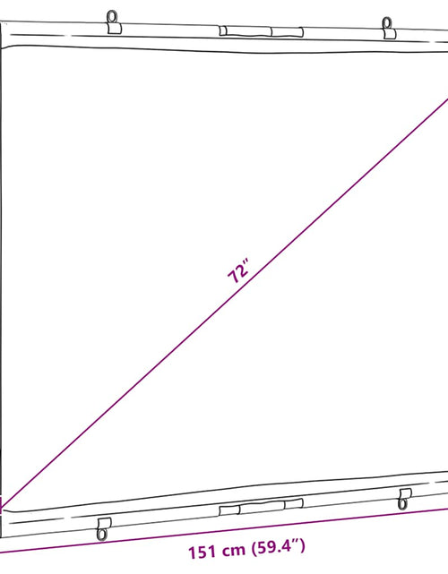 Загрузите изображение в средство просмотра галереи, Ecran de proiecție suspendat pe perete 72 inch 4:3
