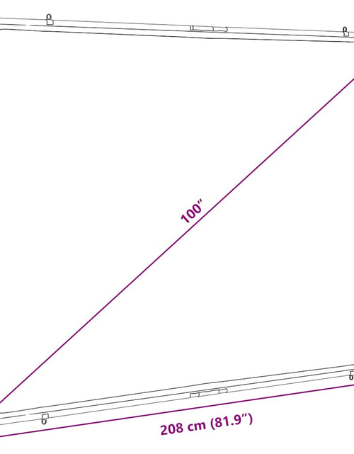 Загрузите изображение в средство просмотра галереи, Ecran de proiecție suspendat pe perete 100 inch 4:3
