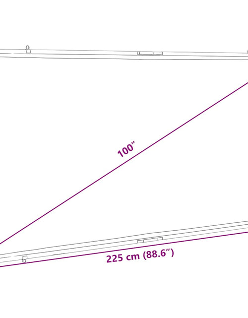 Загрузите изображение в средство просмотра галереи, Ecran de proiecție suspendat pe perete 100 inch 16:9
