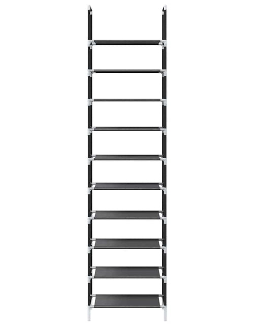 Загрузите изображение в средство просмотра галереи, Suport pantofi 10 niveluri negru 44x28x180 cm țesătură nețesă
