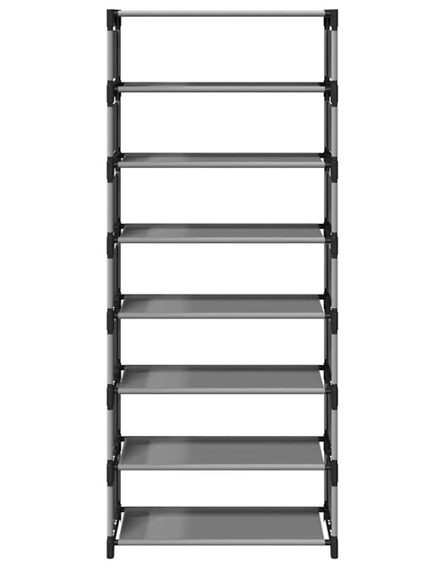 Загрузите изображение в средство просмотра галереи, Suport pantofi cu 8 niveluri, gri 54x28x124 cm, nețesut
