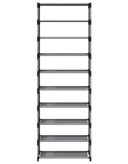 Загрузите изображение в средство просмотра галереи, Suport pantofi 10 niveluri gri 54x28x158 cm țesătură nețesă
