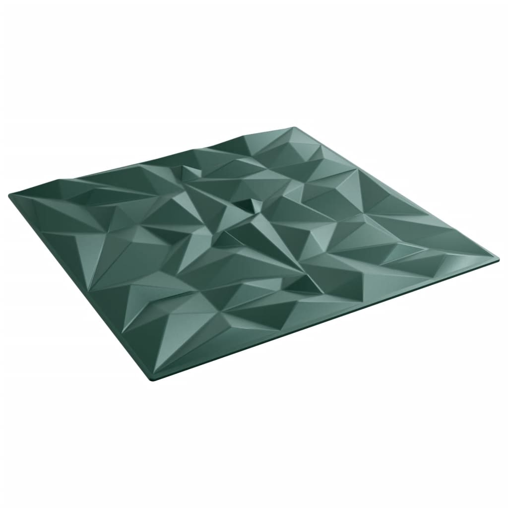 Panouri de perete 48 buc. verde 50x50 cm XPS 12 m² ametist