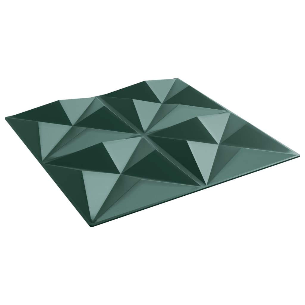 Panouri de perete 24 buc. verde 50x50 cm XPS 6 m² origami