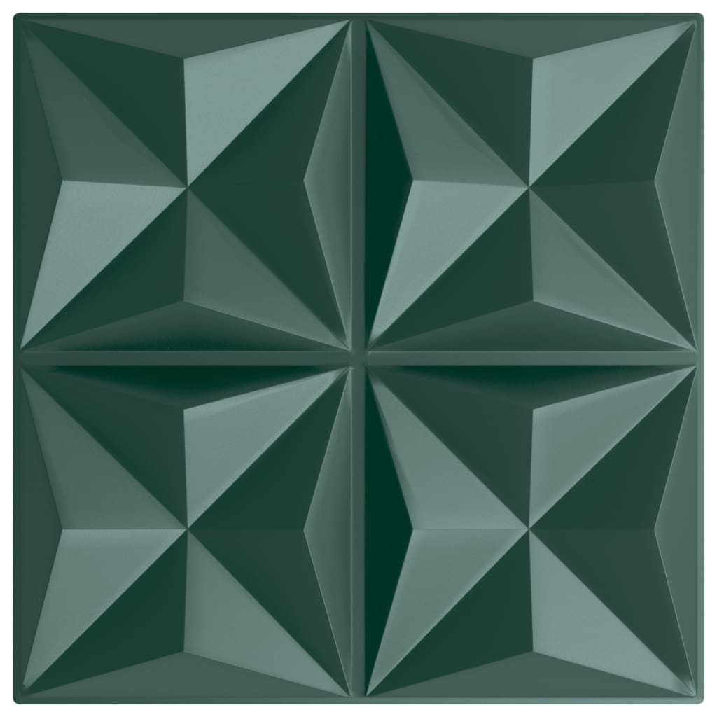 Panouri de perete 48 buc. verde 50x50 cm XPS 12 m² origami