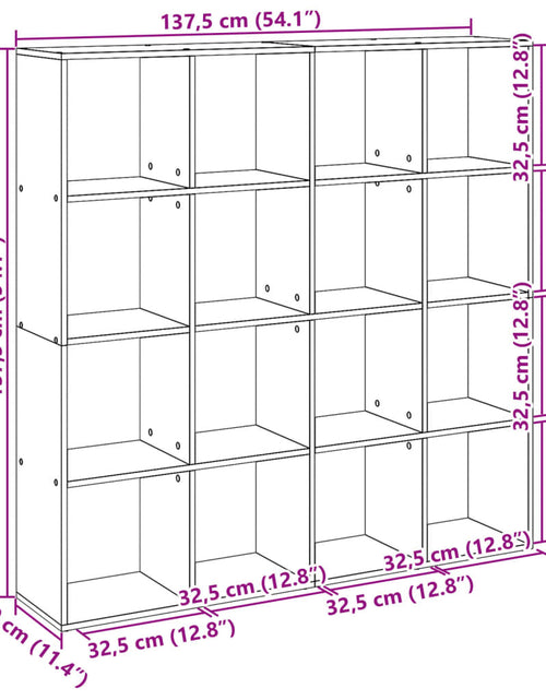 Încărcați imaginea în vizualizatorul Galerie, Bibliotecă, alb, 137,5x29x137,5 cm, lemn prelucrat
