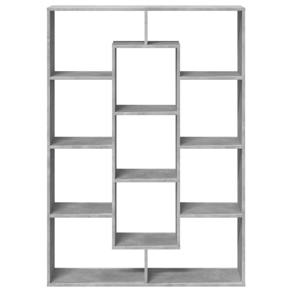 Bibliotecă, gri beton, 102x29x143 cm, lemn prelucrat