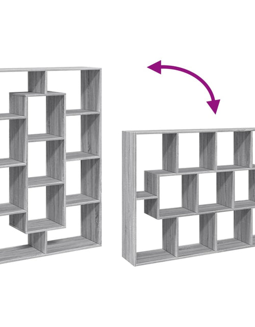 Загрузите изображение в средство просмотра галереи, Bibliotecă, gri sonoma, 102x29x143 cm, lemn prelucrat

