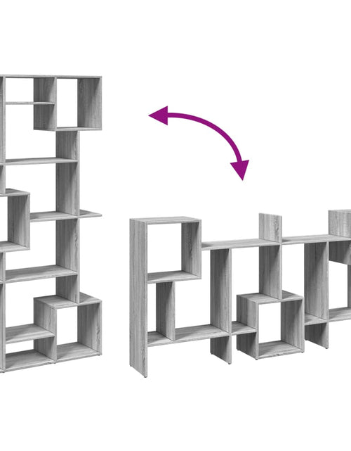 Încărcați imaginea în vizualizatorul Galerie, Bibliotecă, gri sonoma, 92x29x188 cm, lemn prelucrat
