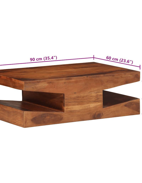Загрузите изображение в средство просмотра галереи, Măsuță de cafea, 90x60x30 cm, lemn masiv de acacia
