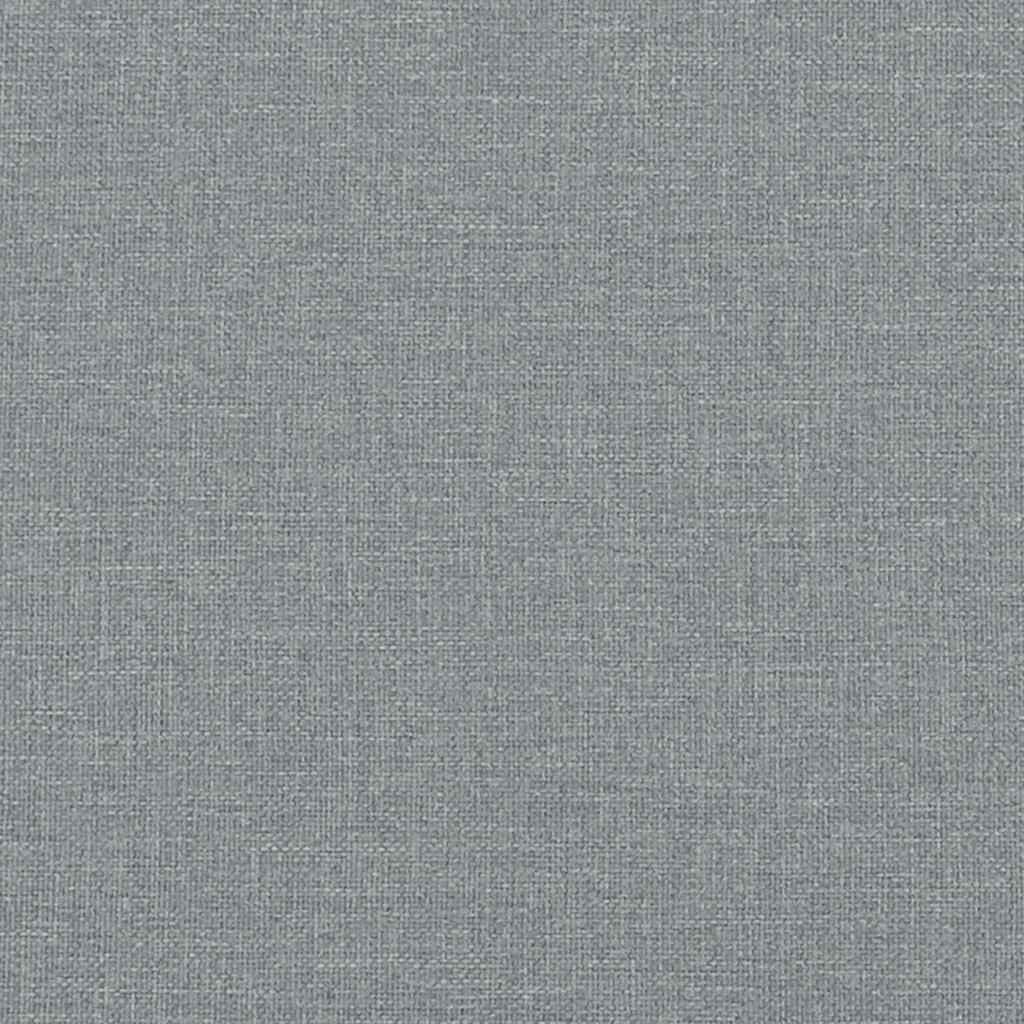 Scaune de bucătărie pivotante, 4 buc., gri deschis, textil