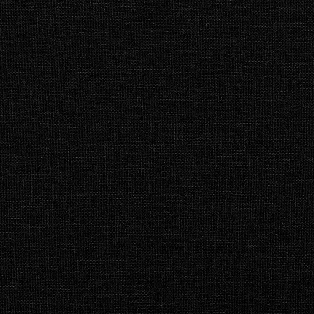 Scaune de bucătărie, 4 buc., negru, material textil