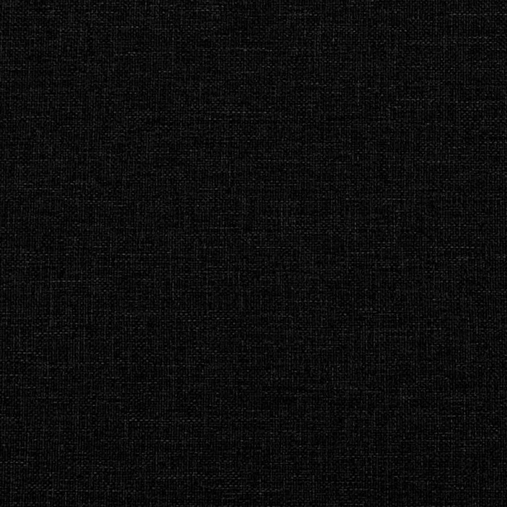 Scaune de bucătărie, 4 buc., negru, material textil