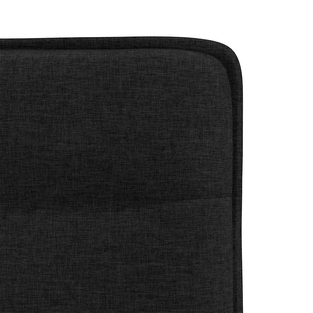 Scaune de sufragerie 6 buc. negru material textil