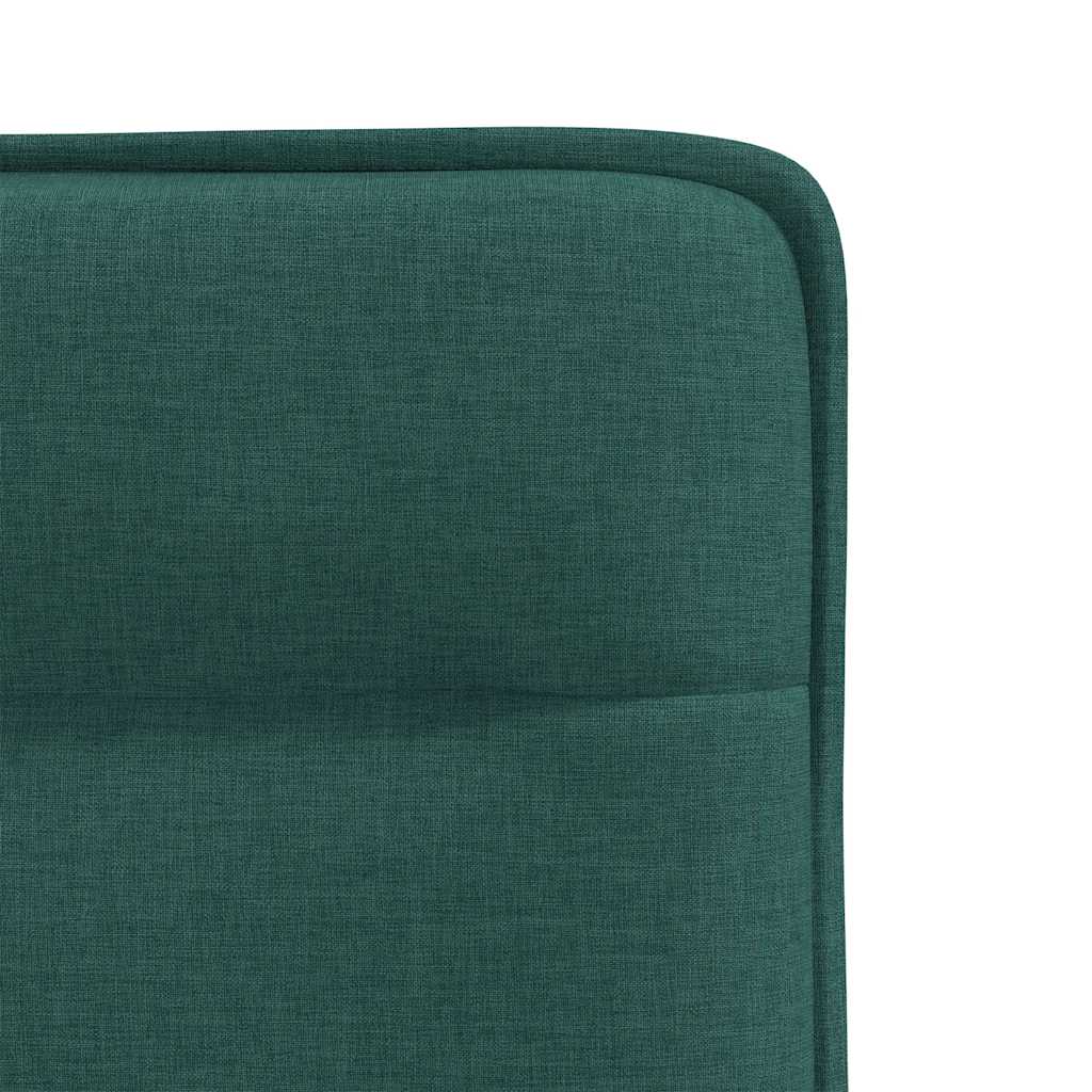 Scaune de bucătărie, 6 buc., verde închis, material textil