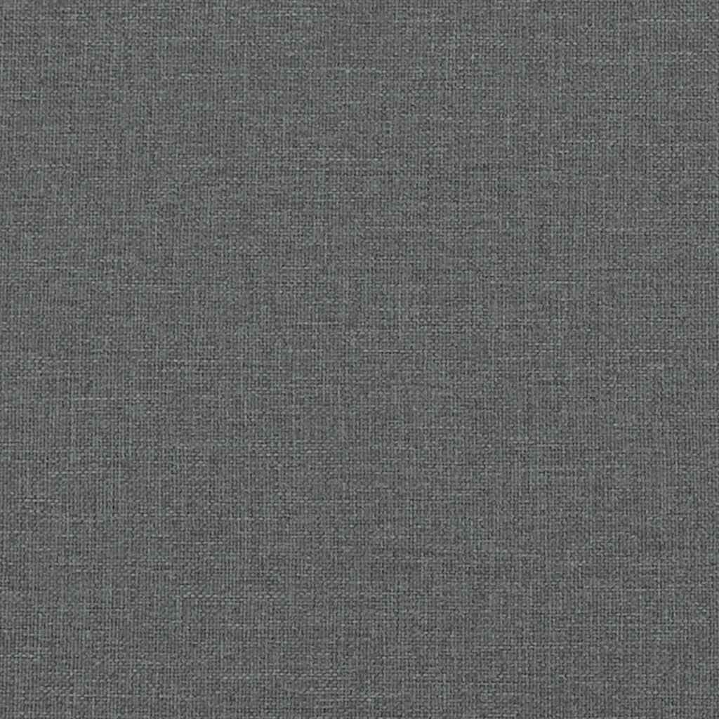 Scaune de sufragerie, 6 buc., gri închis, material textil