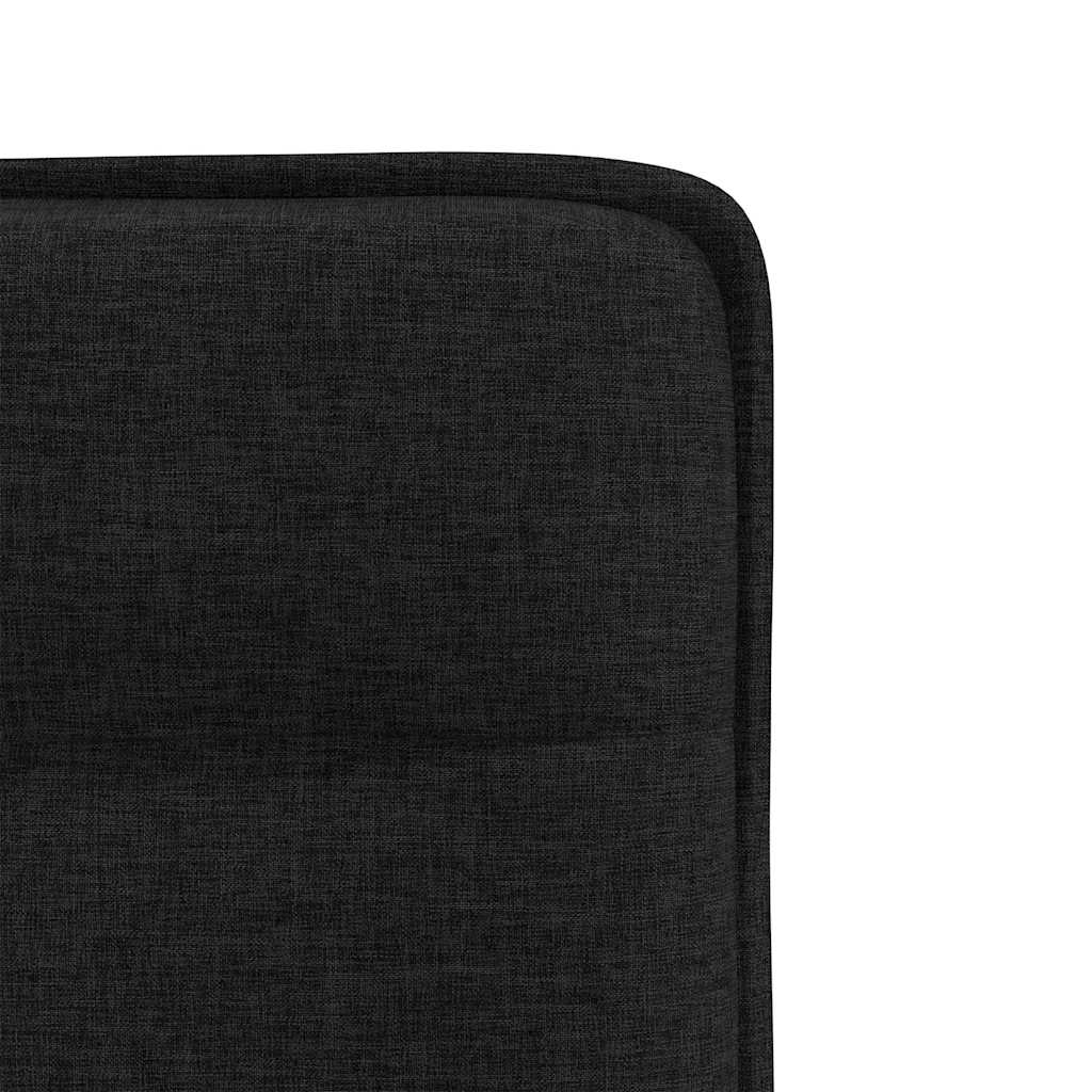 Scaune de sufragerie 6 buc. negru material textil