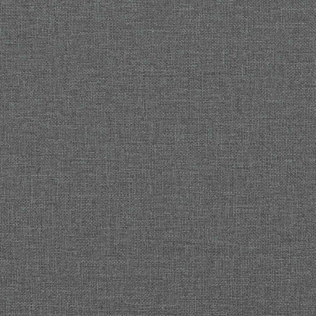 Scaune de sufragerie, 6 buc., gri închis, material textil