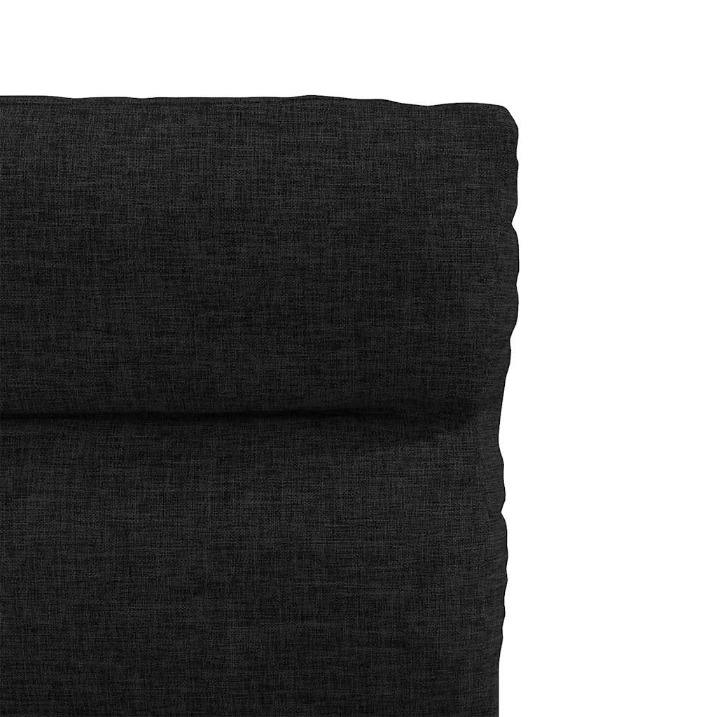 Scaune de sufragerie 6 buc. negru material textil