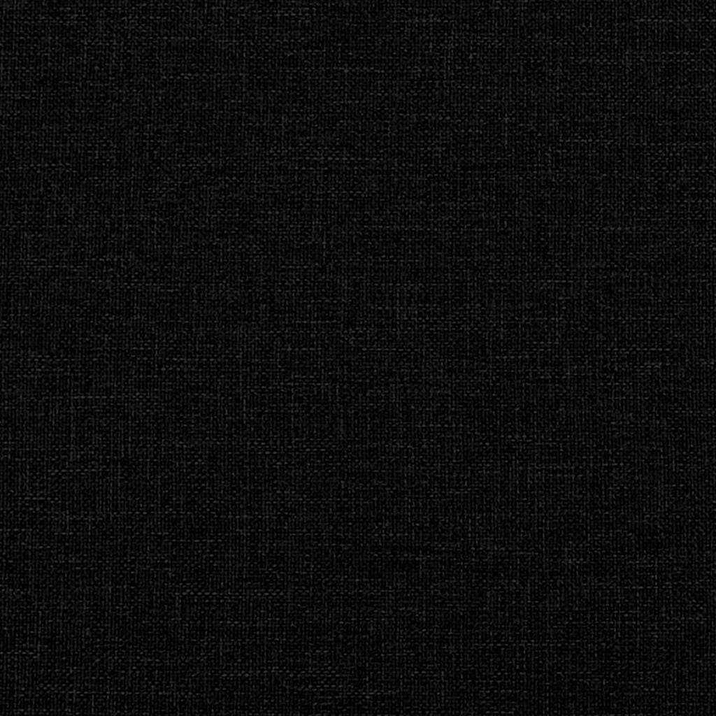 Scaune de sufragerie 6 buc. negru material textil