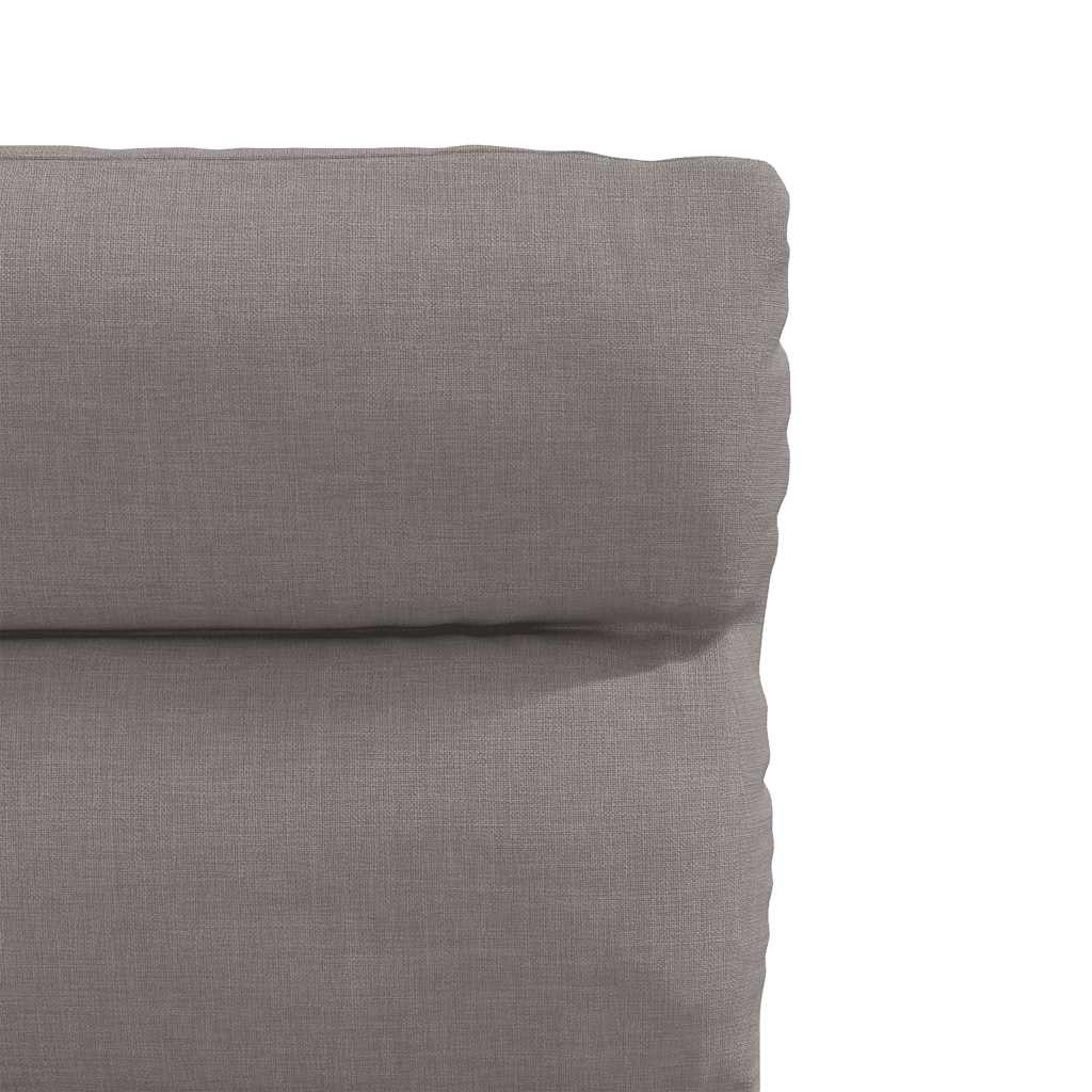 Scaune de sufragerie, 6 buc., gri taupe, material textil