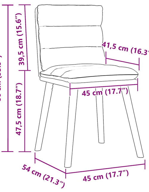 Загрузите изображение в средство просмотра галереи, Scaune de sufragerie, 6 buc., albastru, material textil
