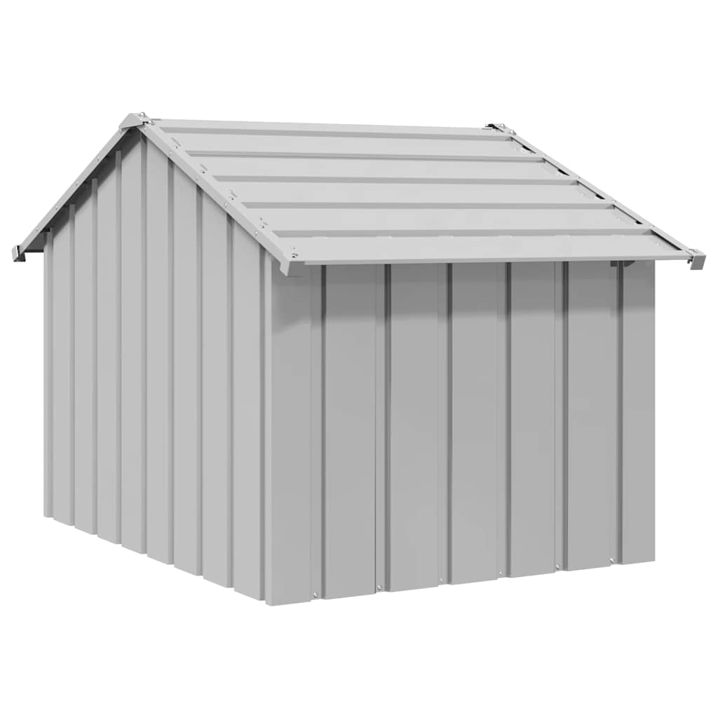 Casă pentru câini cu acoperiș 83x130x85 cm oțel galvanizat