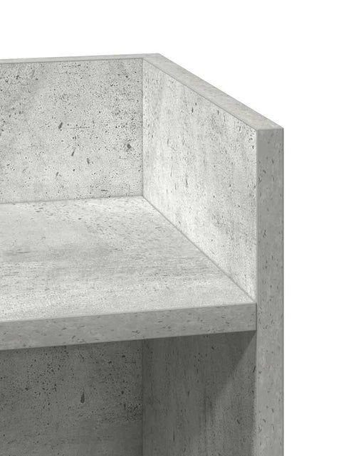 Загрузите изображение в средство просмотра галереи, Mese laterale 2 buc cu raft beton gri 25,5x27x60 cm
