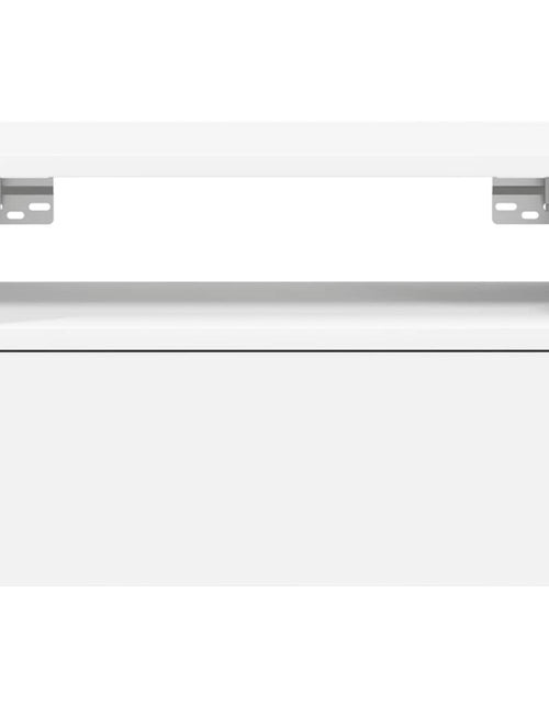 Загрузите изображение в средство просмотра галереи, Noptiere de perete, 2 buc., alb, 45x26x28,5 cm
