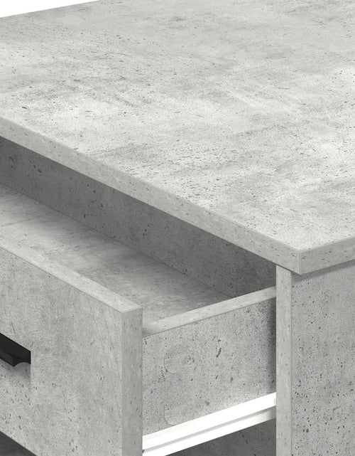 Загрузите изображение в средство просмотра галереи, Birou cu sertar și raft Gri beton 102x62x77,5 cm lemn prelucrat
