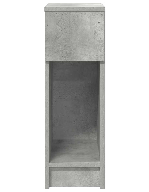 Загрузите изображение в средство просмотра галереи, Noptiere cu sertar 2 buc gri beton 20x36x60 cm
