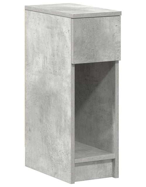 Загрузите изображение в средство просмотра галереи, Noptiere cu sertar 2 buc gri beton 20x36x60 cm
