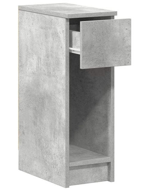 Загрузите изображение в средство просмотра галереи, Noptiere cu sertar 2 buc gri beton 20x36x60 cm
