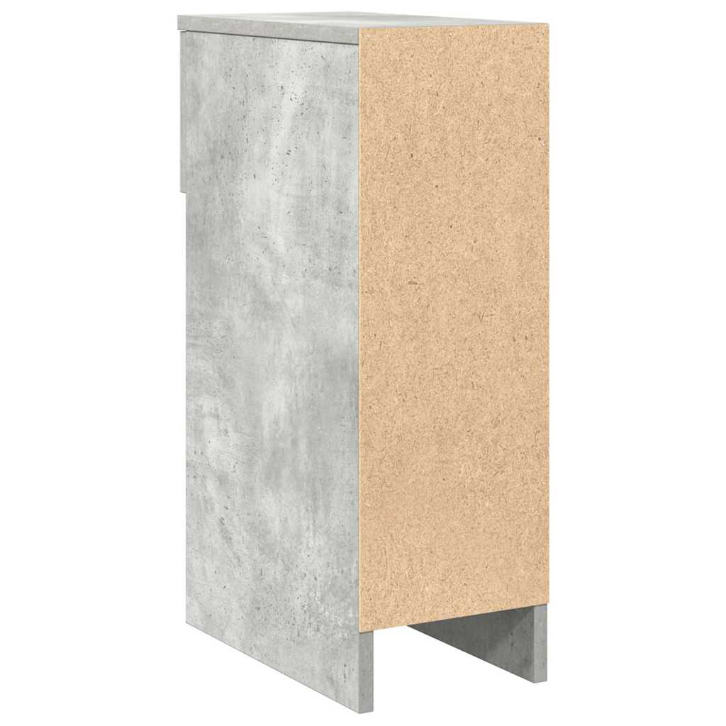 Noptiere cu sertar 2 buc gri beton 20x36x60 cm