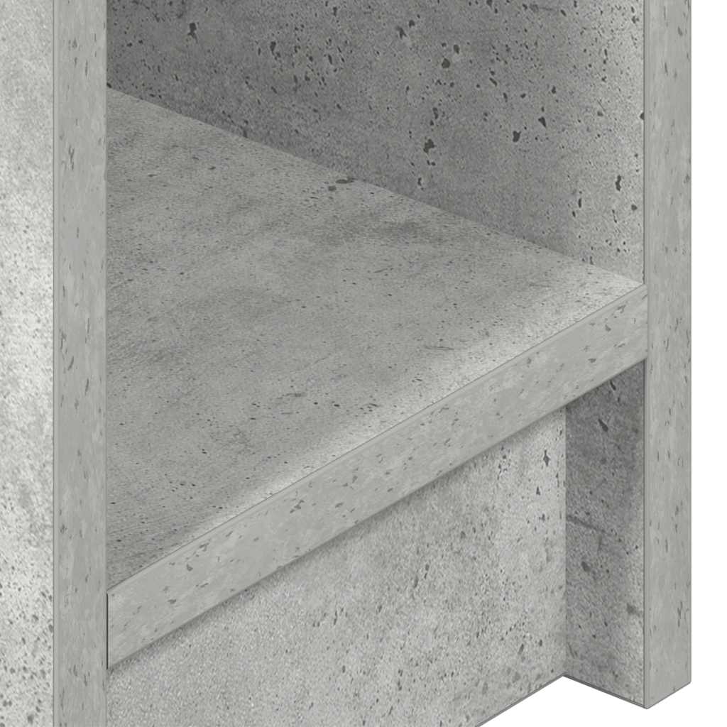 Noptiere cu sertar 2 buc gri beton 20x36x60 cm