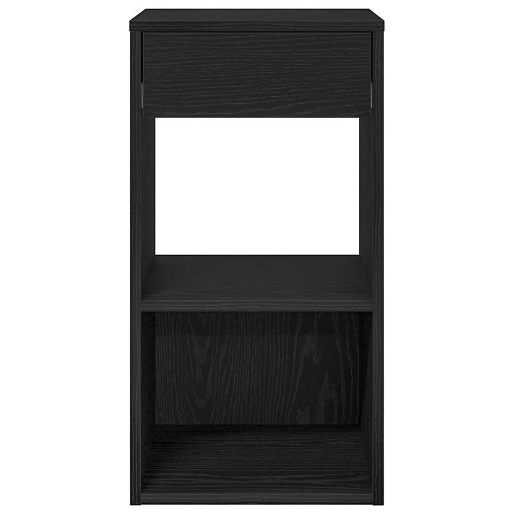 Noptiere cu sertar 2 buc stejar negru 35x34x66,5 cm